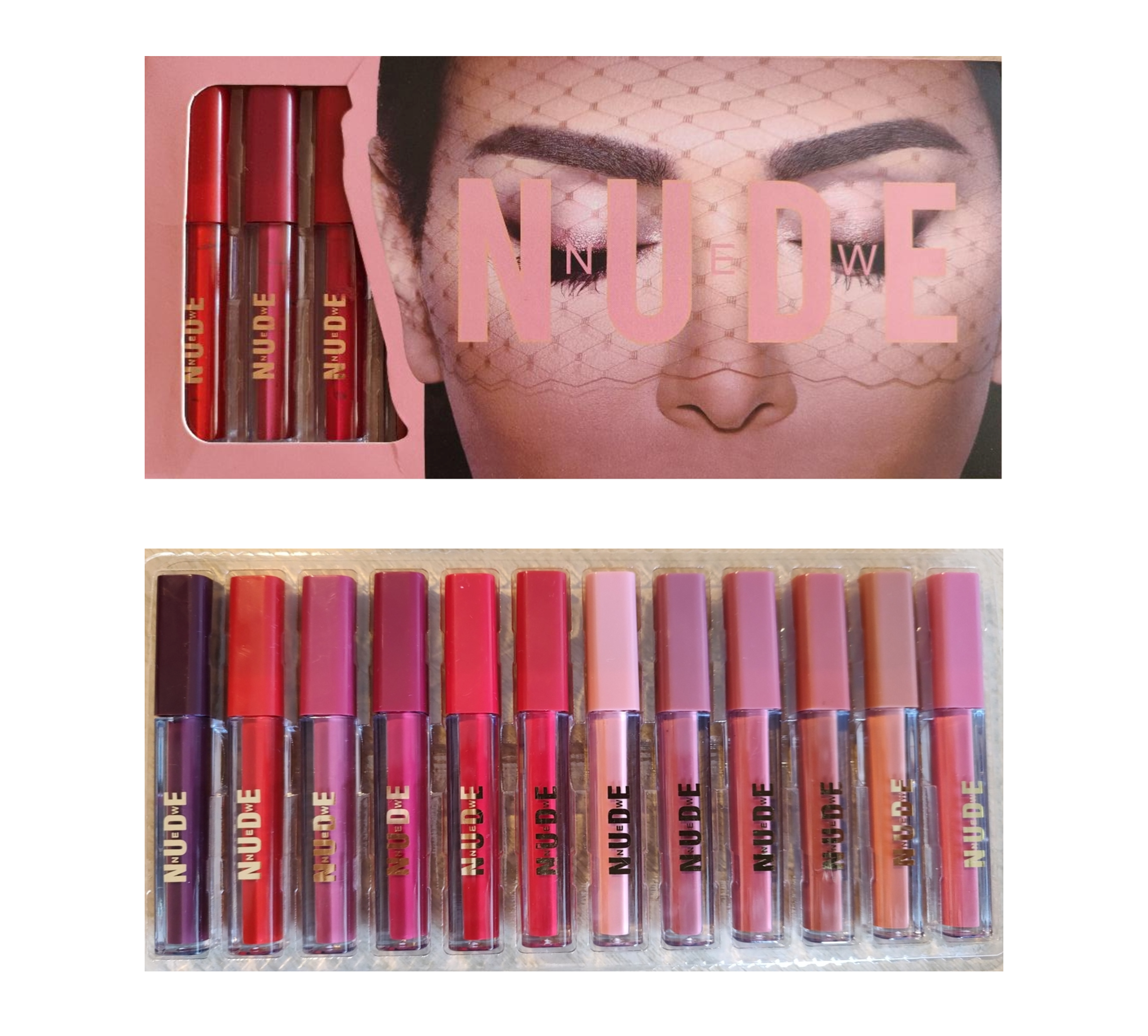 Paquete 12tonos Tintas Para Labios Lipgloss Labial Lipstick