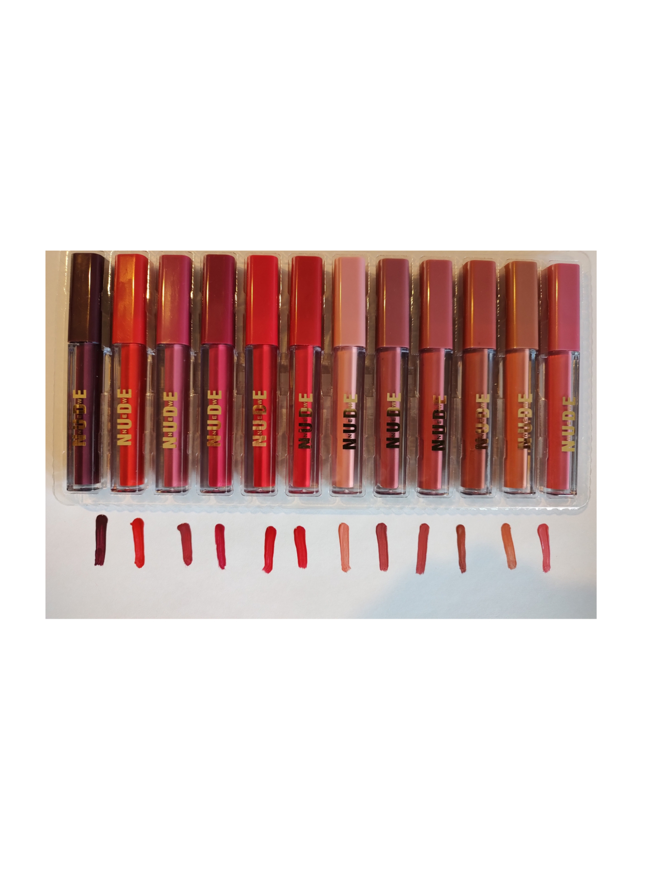 Paquete 12tonos Tintas Para Labios Lipgloss Labial Lipstick