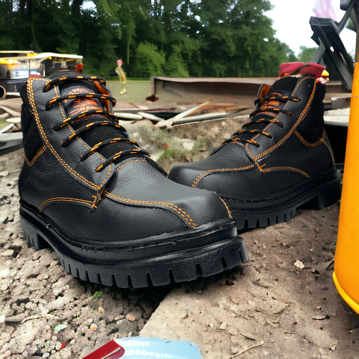 Botas Industriales Seguridad De Trabajo Hombre Uso Rudo LAS CUATAS.