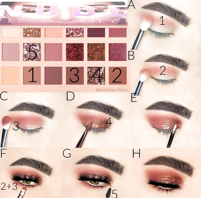 Paleta De Sombras para ojos Nude 18 Tonos Maquillaje Incluye espejo
