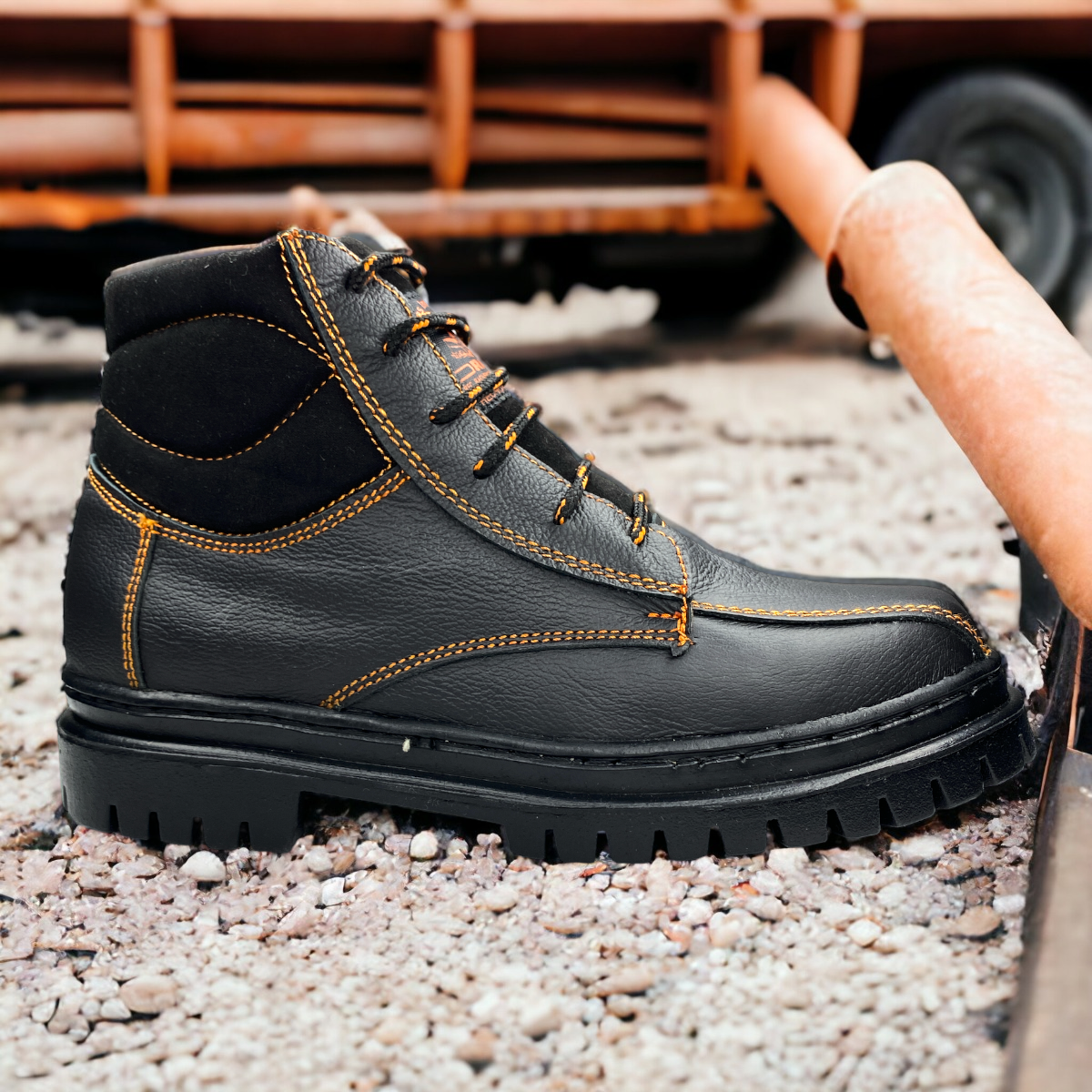 Botas Industriales Seguridad De Trabajo Hombre Uso Rudo LAS CUATAS.