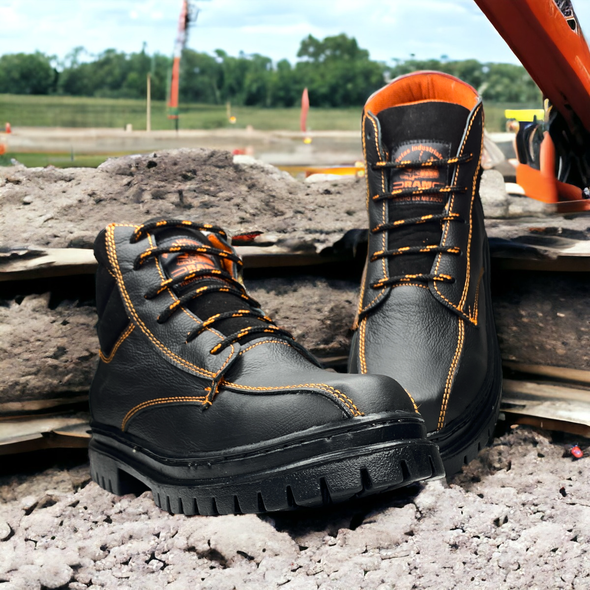 Botas Industriales Seguridad De Trabajo Hombre Uso Rudo LAS CUATAS.