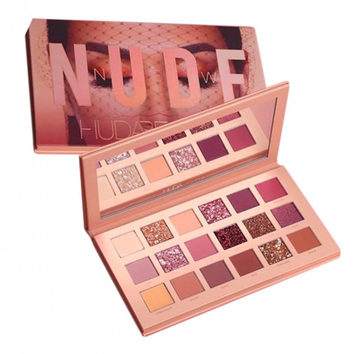 Paleta De Sombras para ojos Nude 18 Tonos Maquillaje Incluye espejo