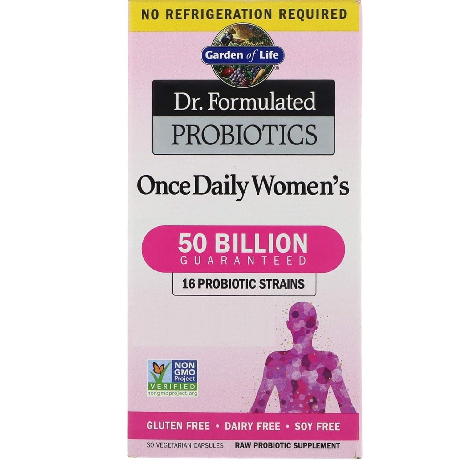 Garden Of Life Dr Formulated Probióticos Women's 50 Billones 30 Cápsulas
