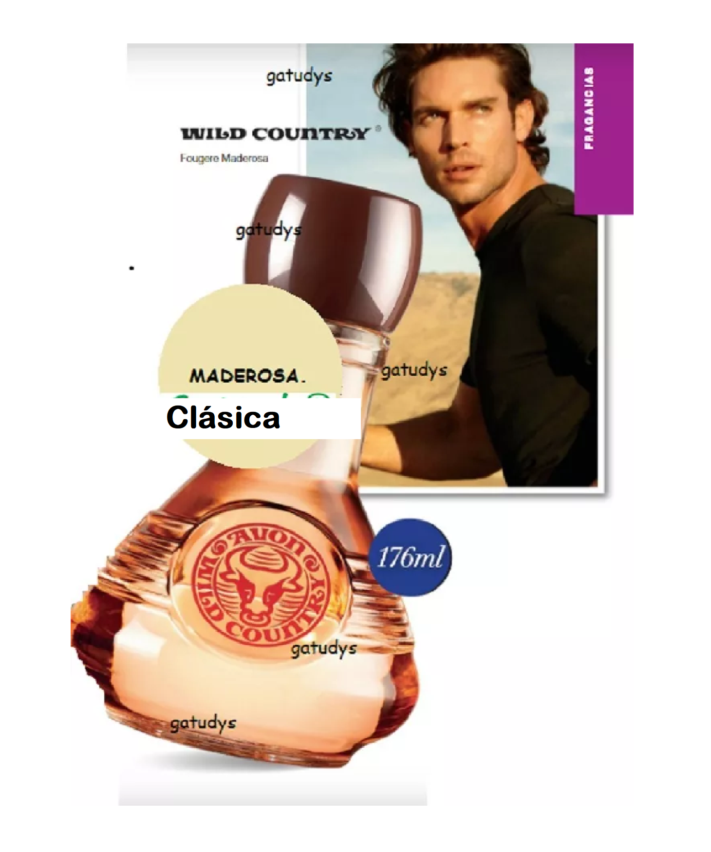 Eau De Cologne Wild Country Avon Para Caballero