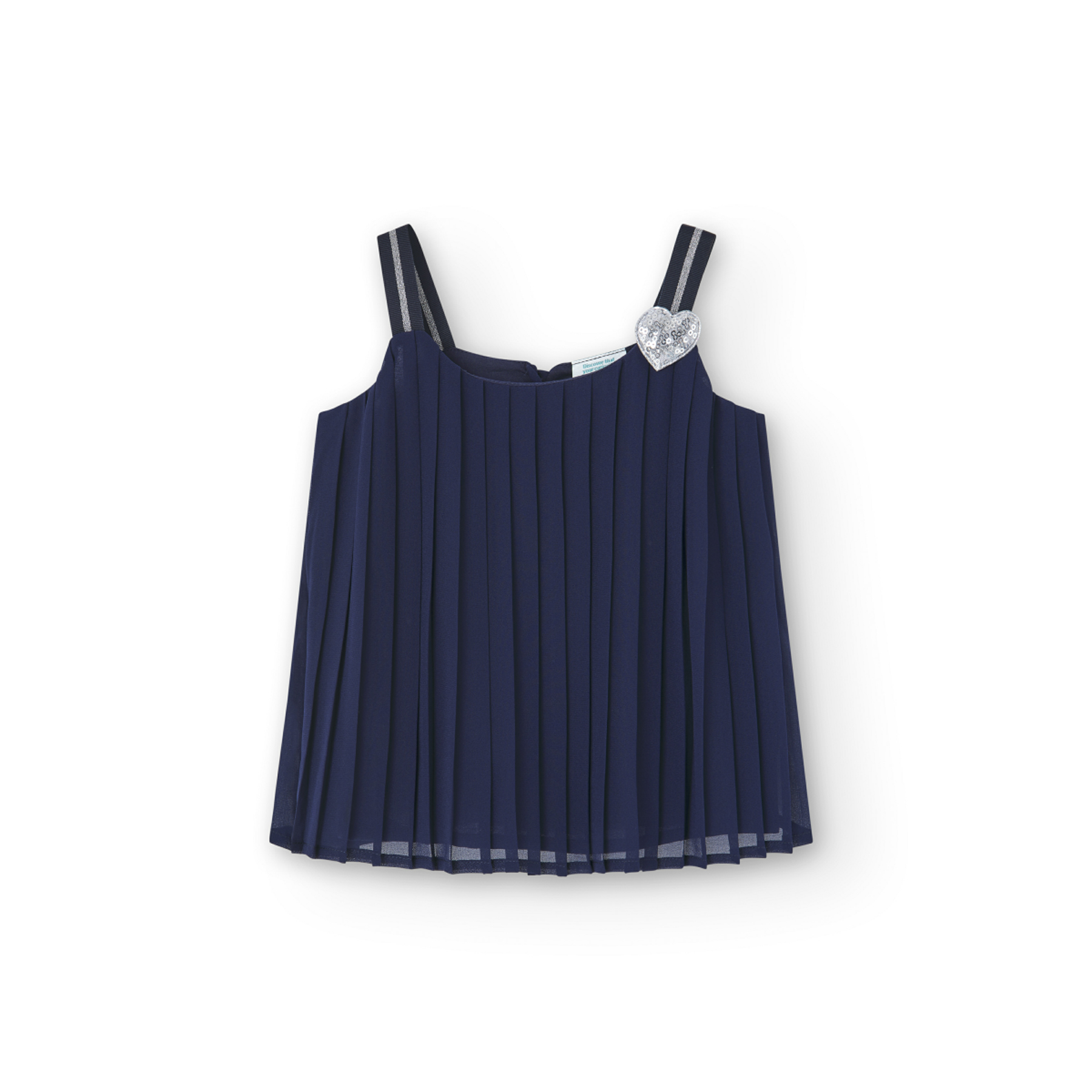 Blusa Top De Gasa Plisada Para Niña BOBOLI