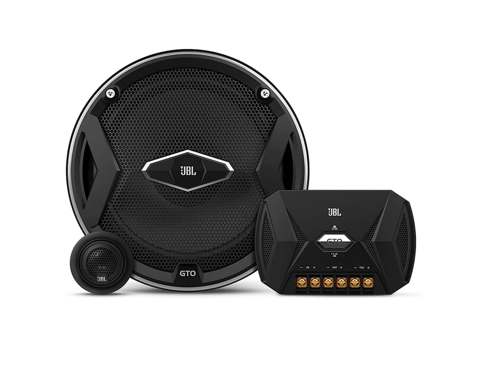 Sistema de Altavoces Bocinas JBL Modelo: GTO609C de 6.5 Pulgadas Para Automóvil, Set de 2, Color Negro (De 2 vías, 270 W, 200 W, 3 Ohmio, 92 Db, 2500 Hz).