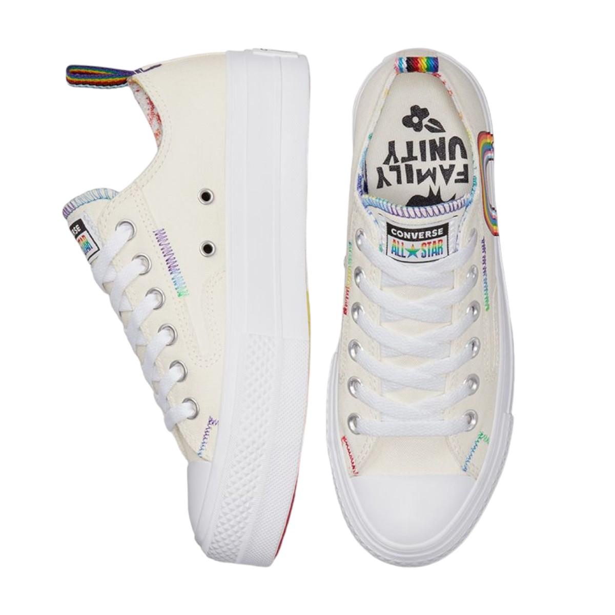 Tenis Converse Chuck Taylor All Star Lift Plataforma Pride - Original .