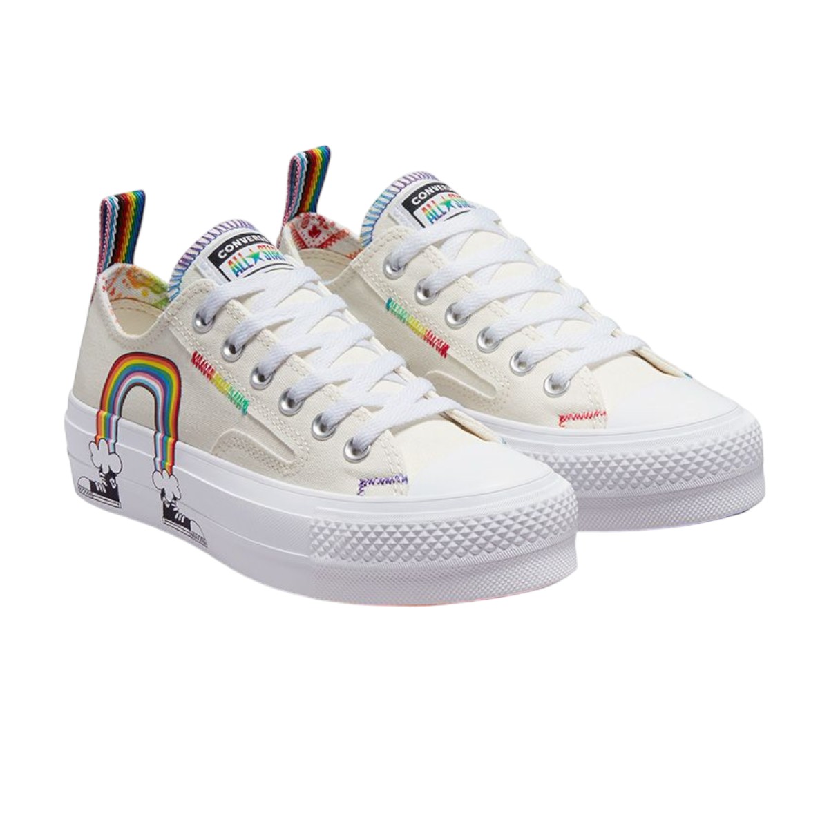 Tenis Converse Chuck Taylor All Star Lift Plataforma Pride - Original .