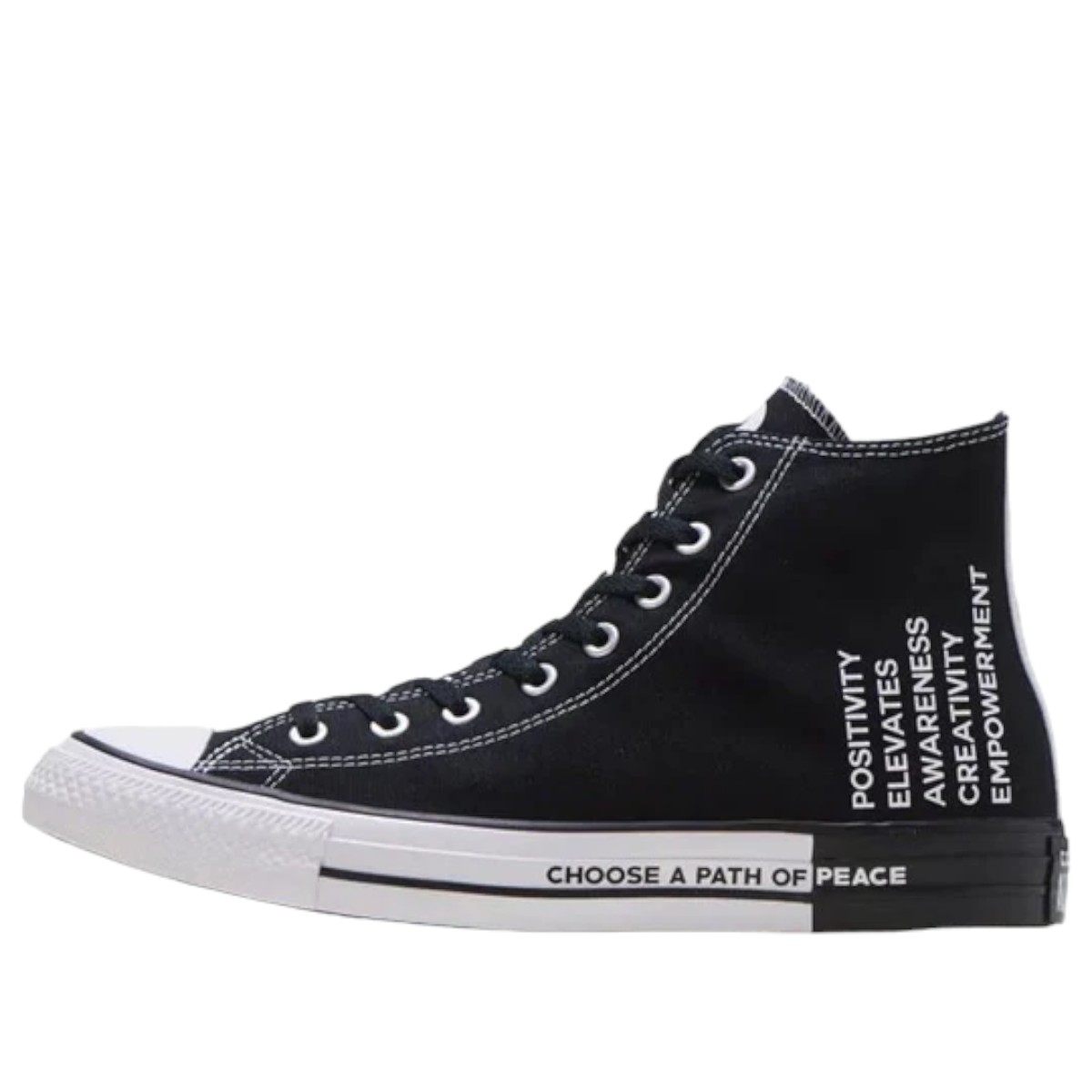 Tenis Converse Chuck Taylor All Star High Seek Peace - Negro.