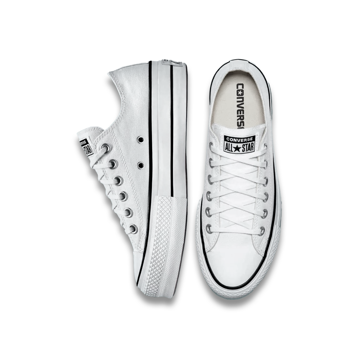 Tenis Converse de Plataforma Lift Blancos Choclo Lona para Mujer