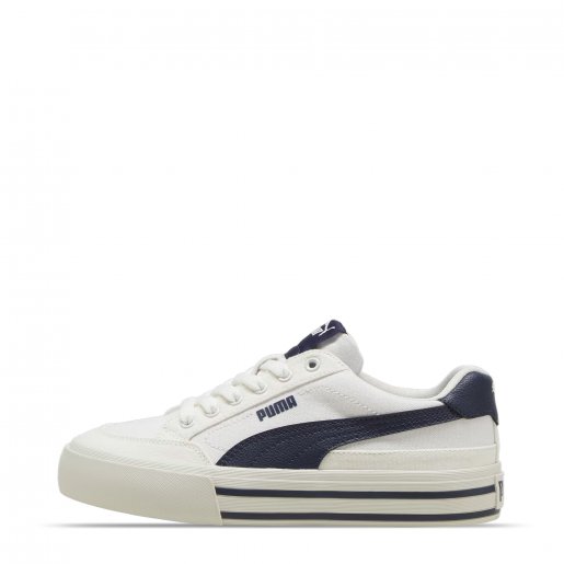 Tenis Puma Court Classic Vulc Blanco con Azul