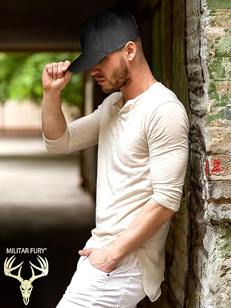 A Militar Fury Gorra para Hombre Rejilla Logo Águila, Gorra Hecho en México Tipo Camionero, Gorra Trucker Cap, Gorra de Malla para Hombre, Regalo para Hombre
