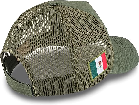 A Militar Fury Gorra para Hombre Rejilla Logo Águila, Gorra Hecho en México Tipo Camionero, Gorra Trucker Cap, Gorra de Malla para Hombre, Regalo para Hombre