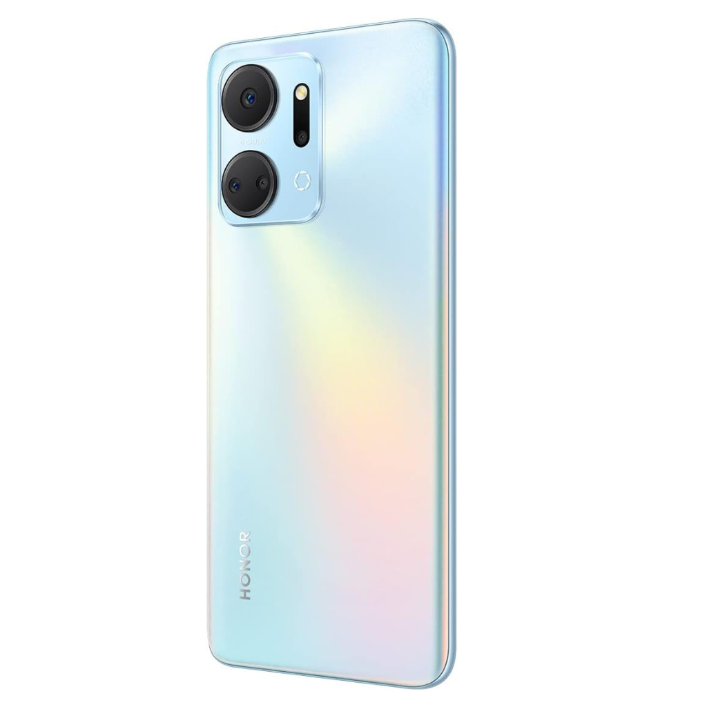 Celular Honor X7A RAM 6+128GB Plata Dual SIM + Smartband 1More notifica apps..