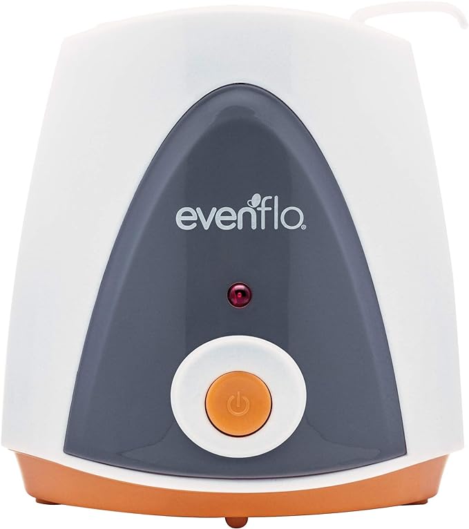 A Evenflo Calentador de Biberones Eléctrico, para biberones de cuello delgado o cuello ancho, MEX.