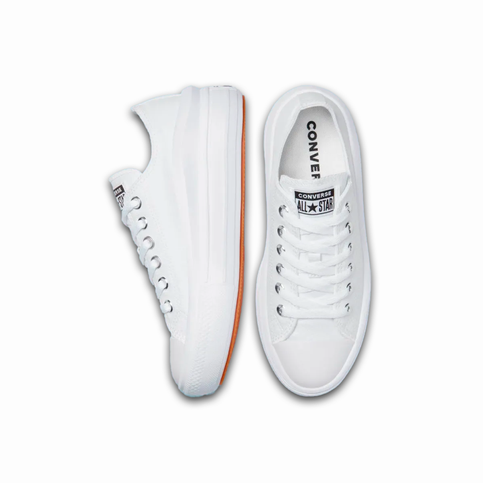 Tenis Converse de Plataforma Move Blancos en Choclo de Lona para Mujer
