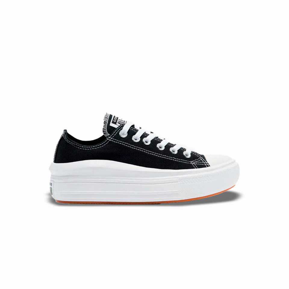 Tenis Converse de Plataforma Move Negros en Choclo de Lona para Mujer
