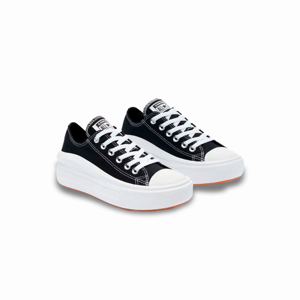 Tenis Converse de Plataforma Move Negros en Choclo de Lona para Mujer
