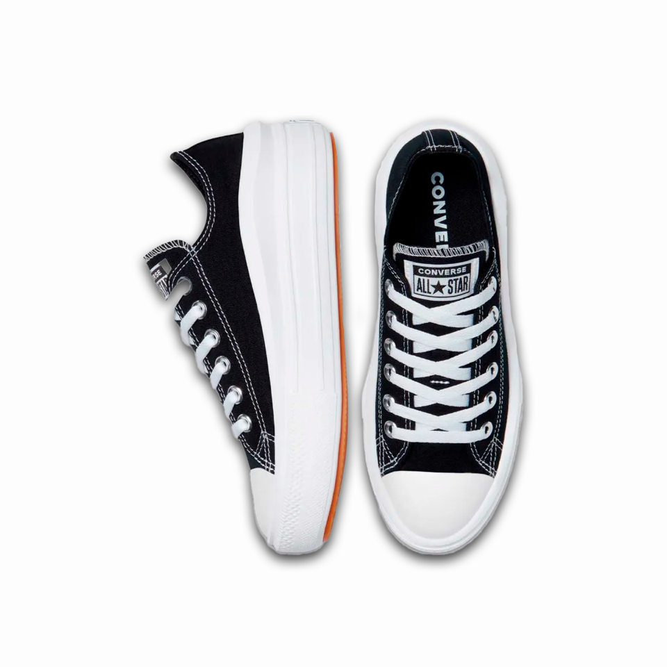 Tenis Converse de Plataforma Move Negros en Choclo de Lona para Mujer