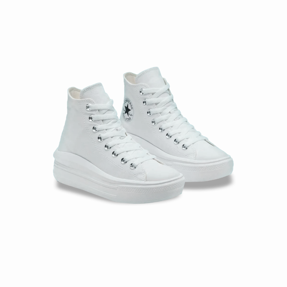 Tenis Converse de Plataforma Move Blancos en Bota de Lona para Mujer