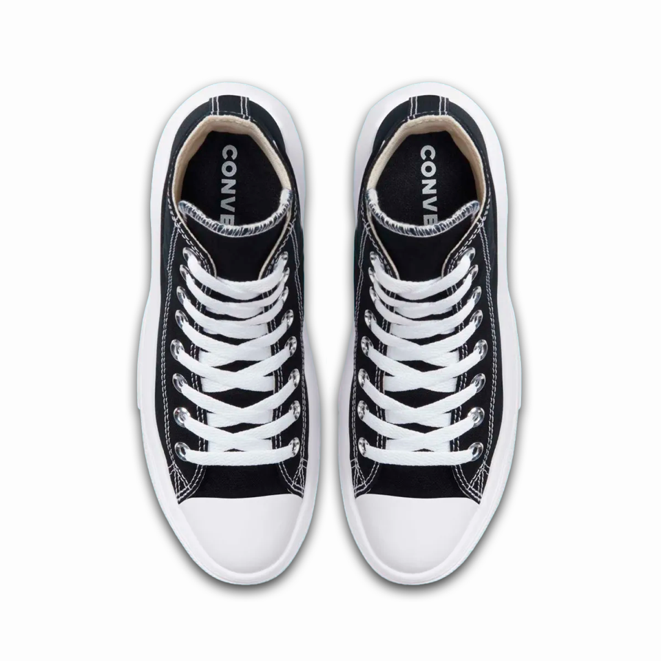 Tenis Converse de Plataforma Move Negros en Bota de Lona para Mujer