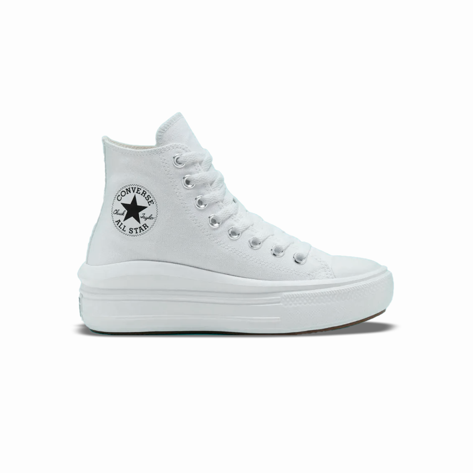 Tenis Converse de Plataforma Move Blancos en Bota de Lona para Mujer