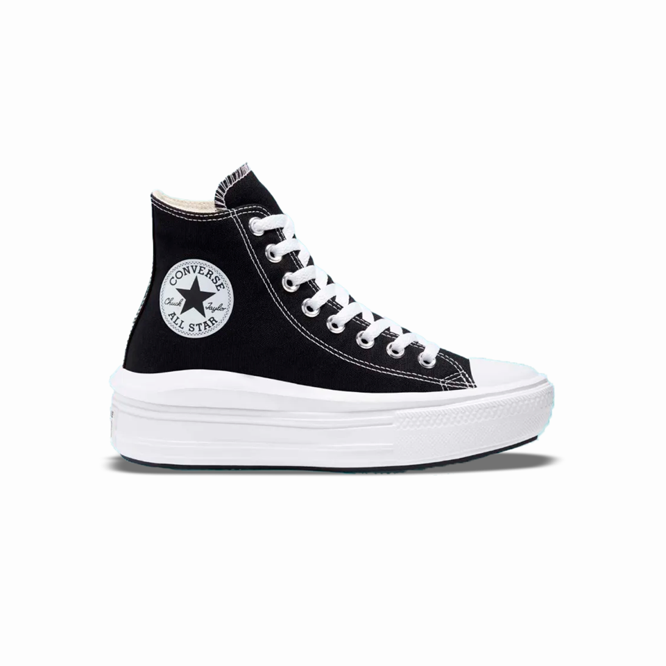 Tenis Converse de Plataforma Move Negros en Bota de Lona para Mujer