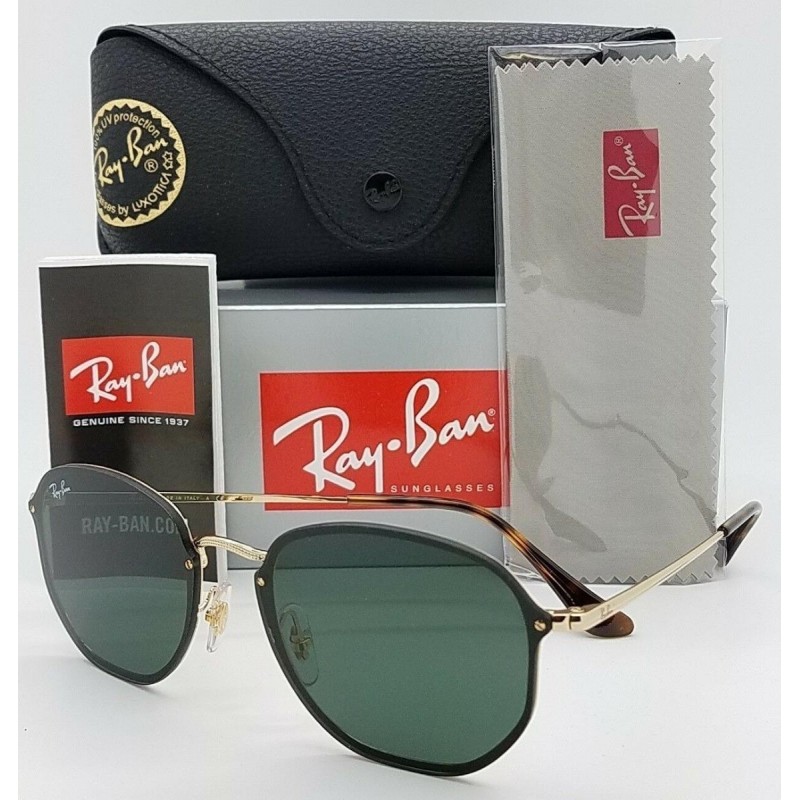 Lentes de sol Ray Ban Rb3579n 001/71 Hexagonal Blaze G15 Dorado Icon