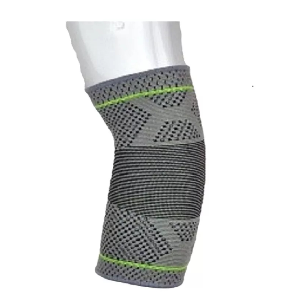 Codera Deportiva Elástica Flexible Nylon Gris/verde Benesta.