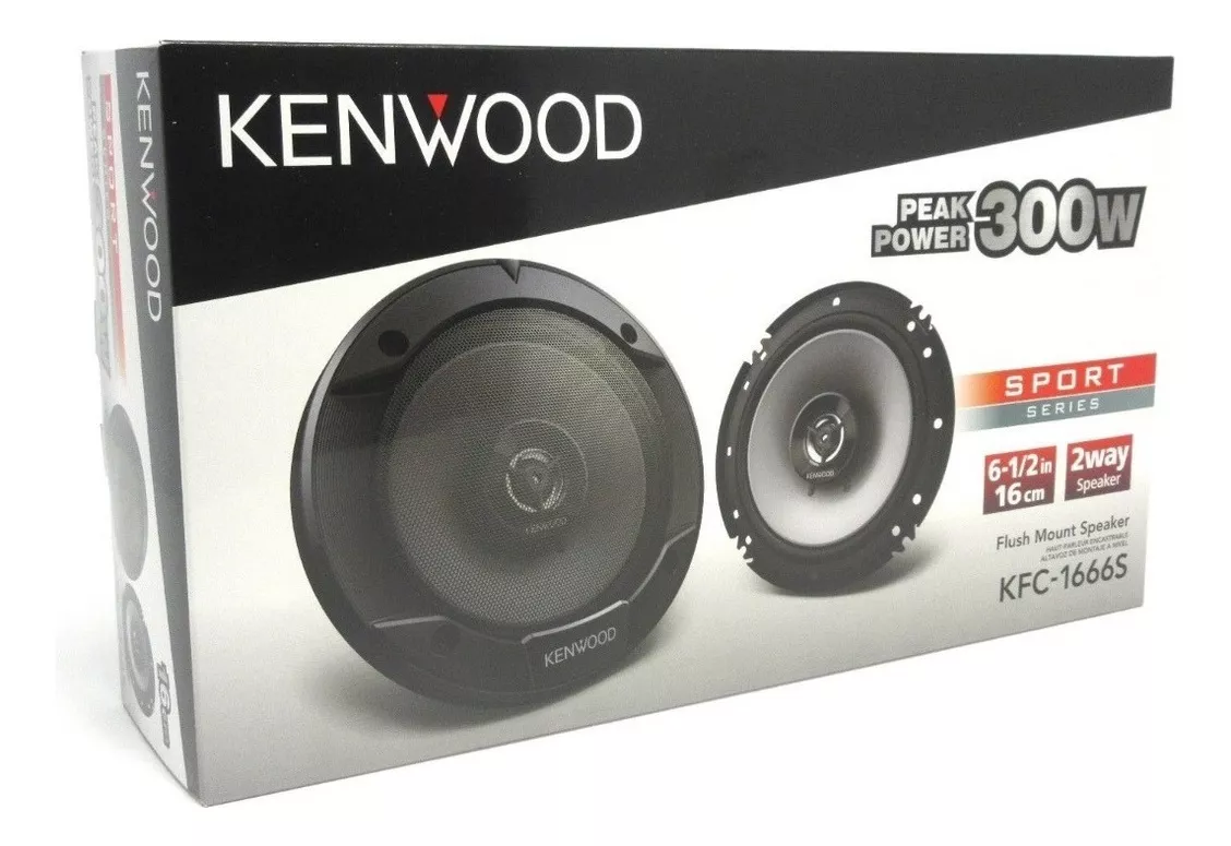 Par De Parlantes Kenwood Kfc 1666s 300 Watts 6.5 Pulgadas.