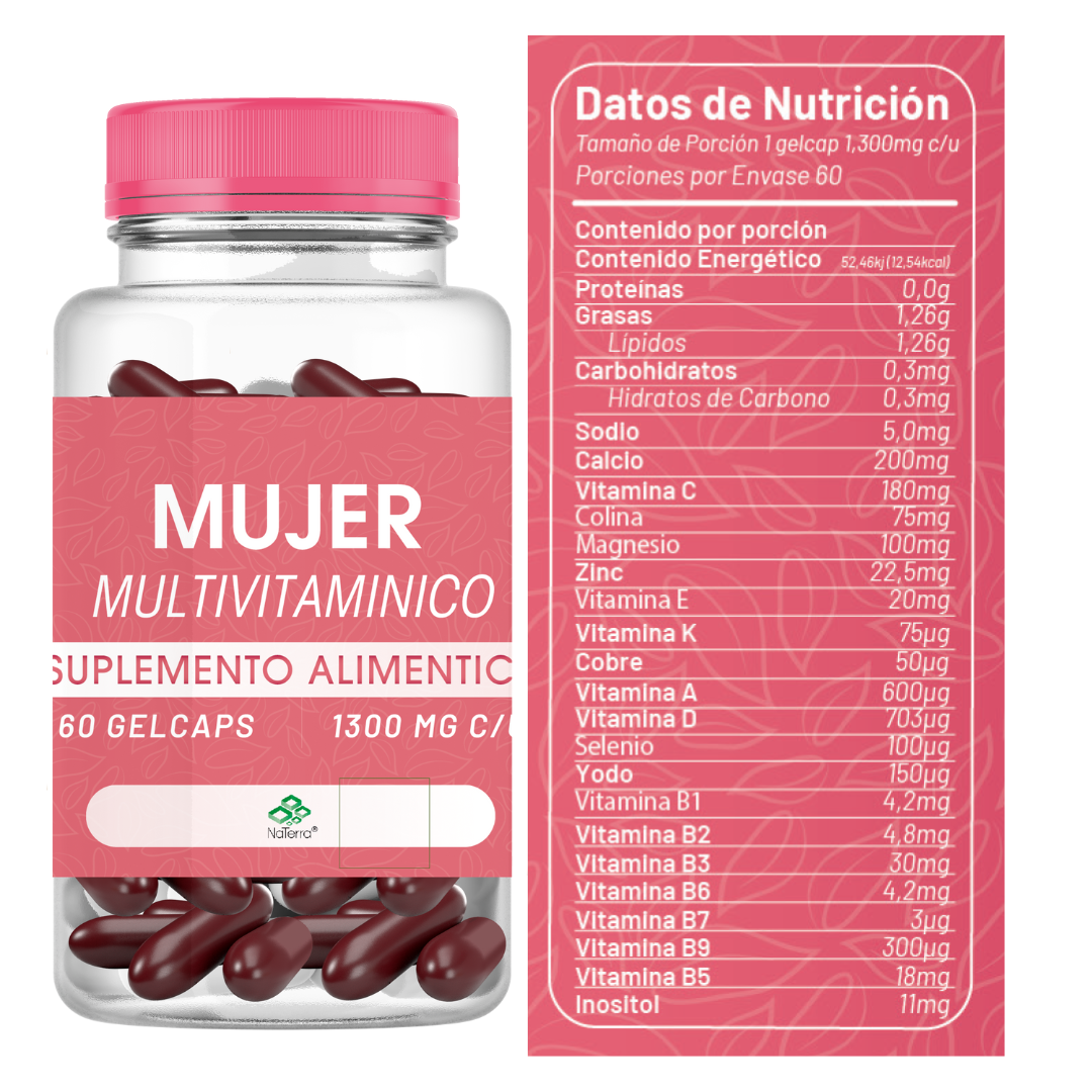 Multivitaminico Mujer 60 Gelcaps