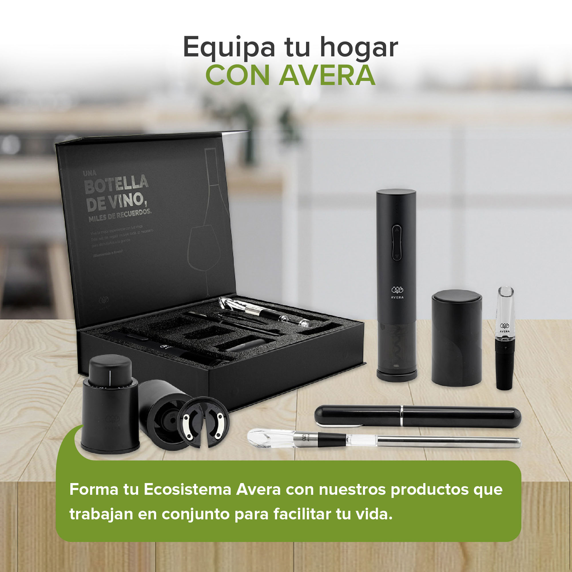 Cava Enfriador De Vinos Para 8 Botellas Horizontal Avera EV8B
