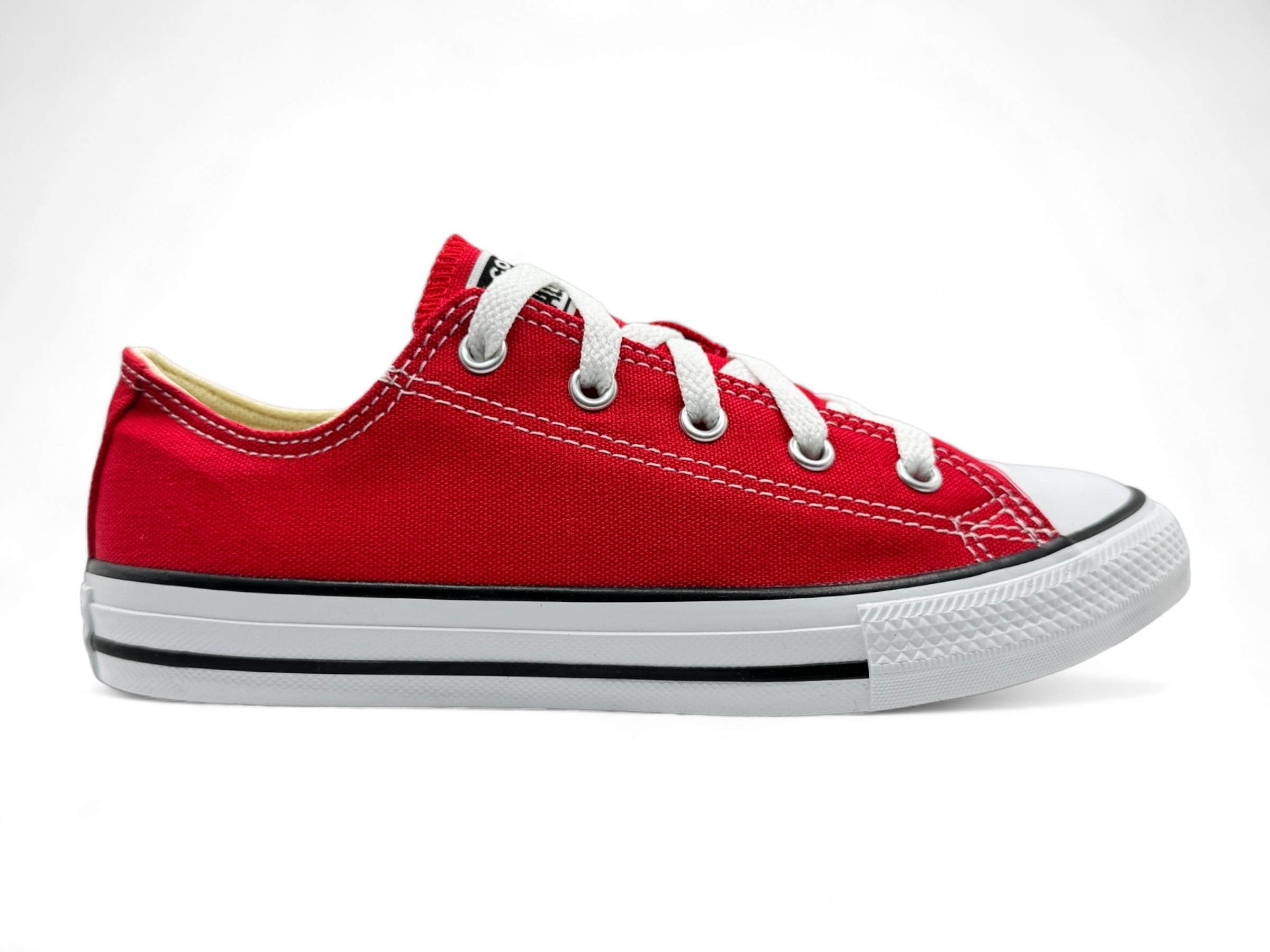 Tenis Converse Chuck Taylor Choclo Lona Rojo .