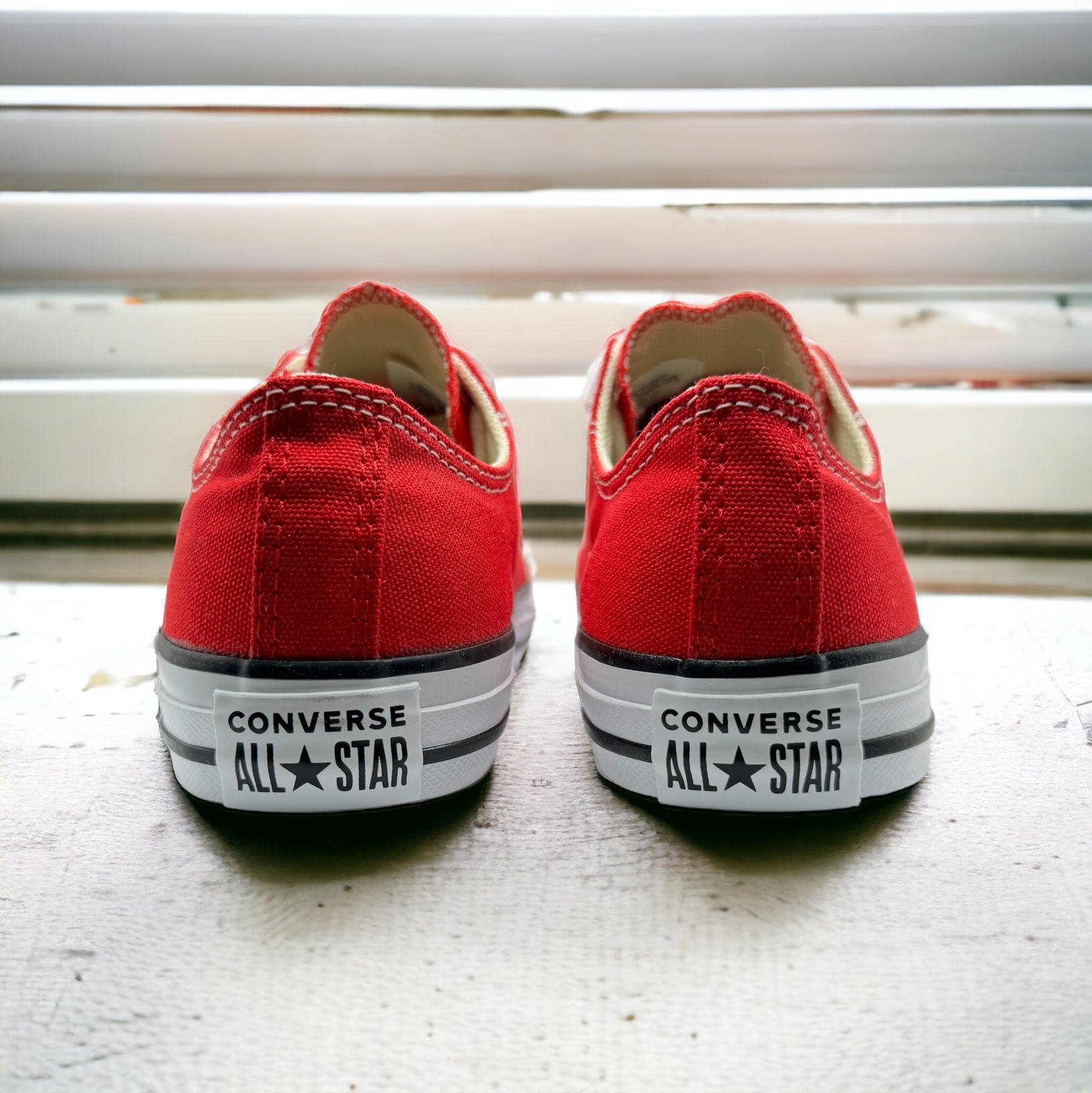 Tenis Converse Chuck Taylor Choclo Lona Rojo .