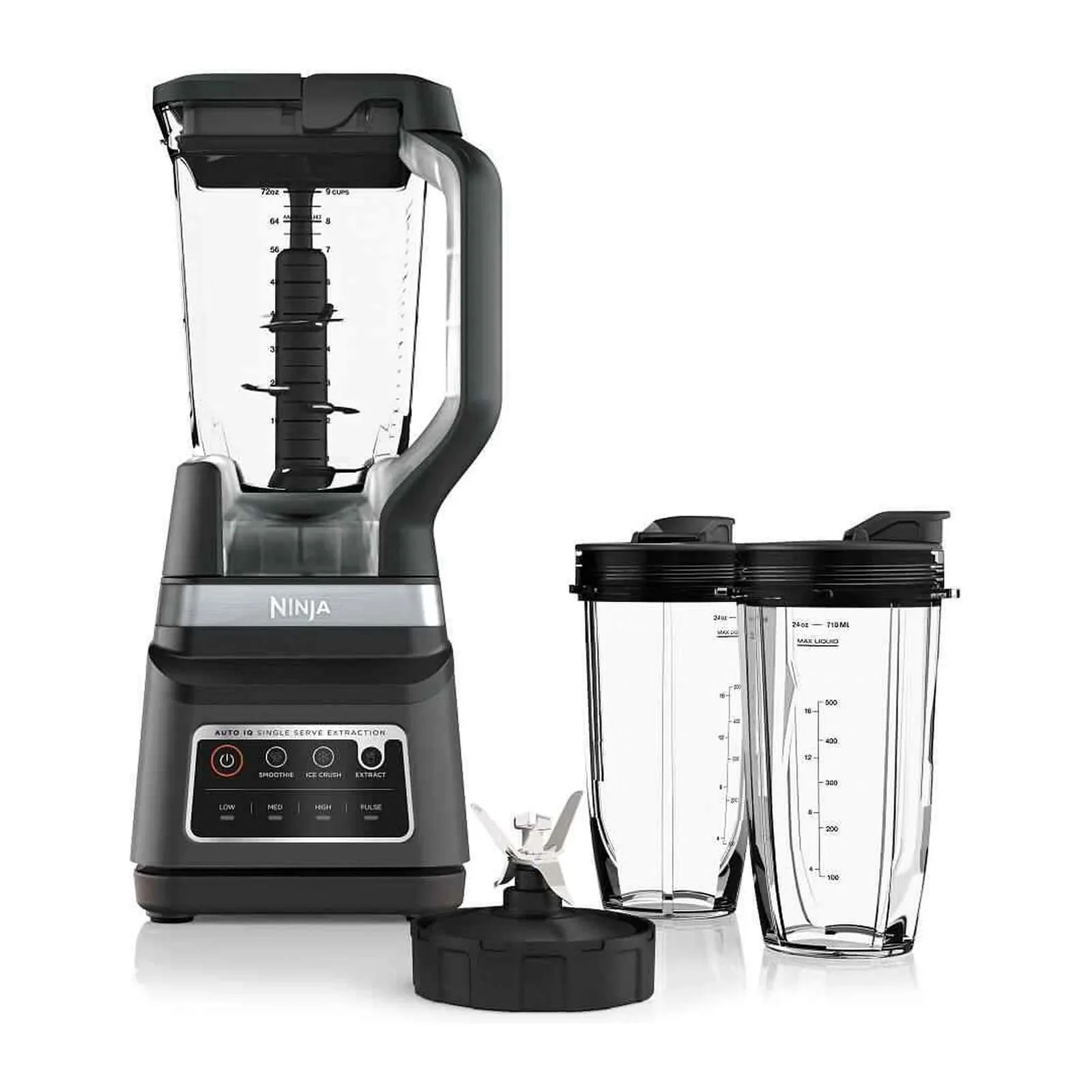 Licuadora Duo Ninja Vaso de Plástico 2.1 Litros Negra Auto-iQ DB751A