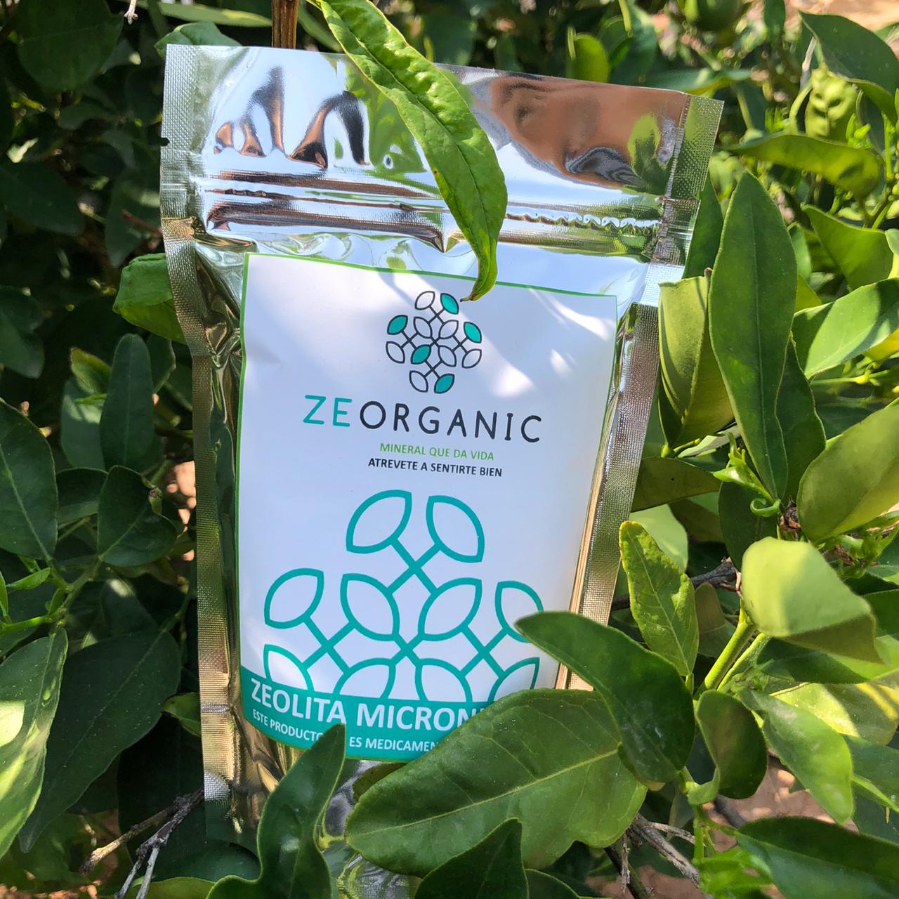 Zeolita micronizada 200 gramos micronizada 96% de pureza  y activada para consumo humano