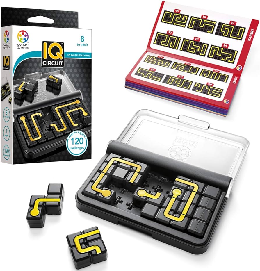 Juego De Destreza IQ Circuit 120 Retos Lógica Smart Games .