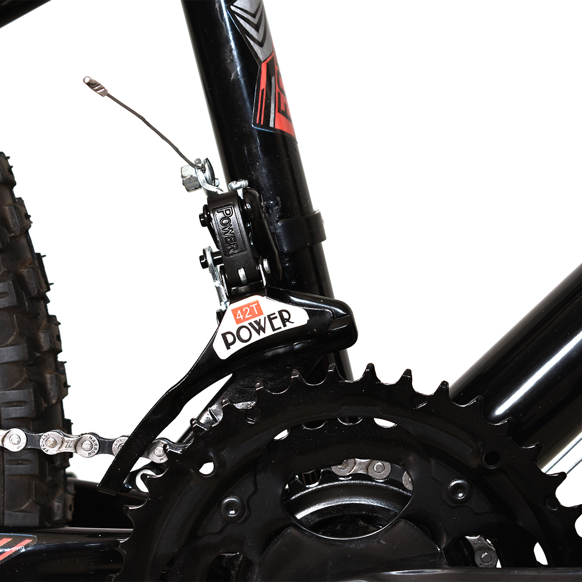 Bicicleta Veloci Naukas M/RING R24 Negro