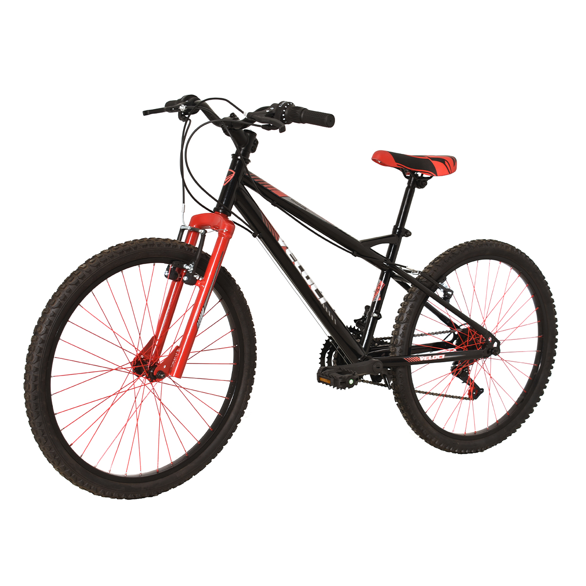 Bicicleta Veloci Naukas M/RING R24 Negro