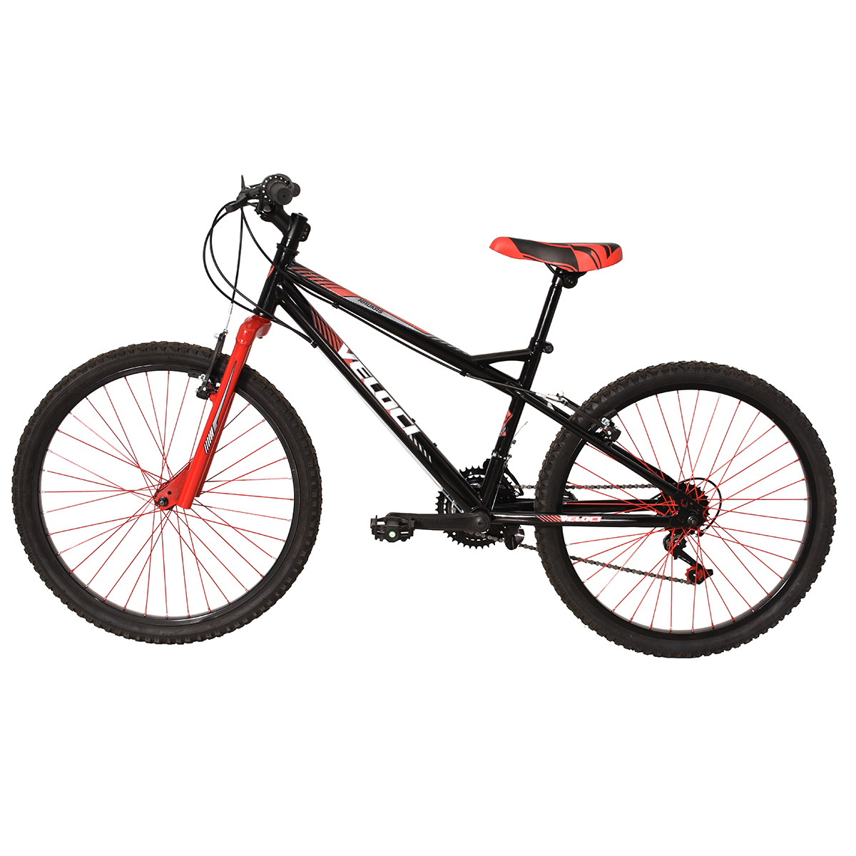 Bicicleta Veloci Naukas M/RING R24 Negro