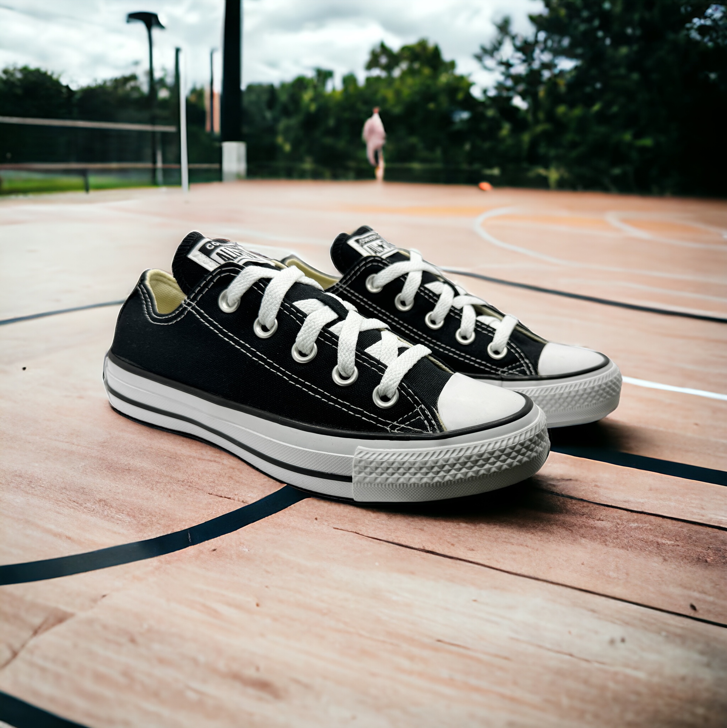 Tenis Converse Chuck Taylor Choclo Lona Negro .