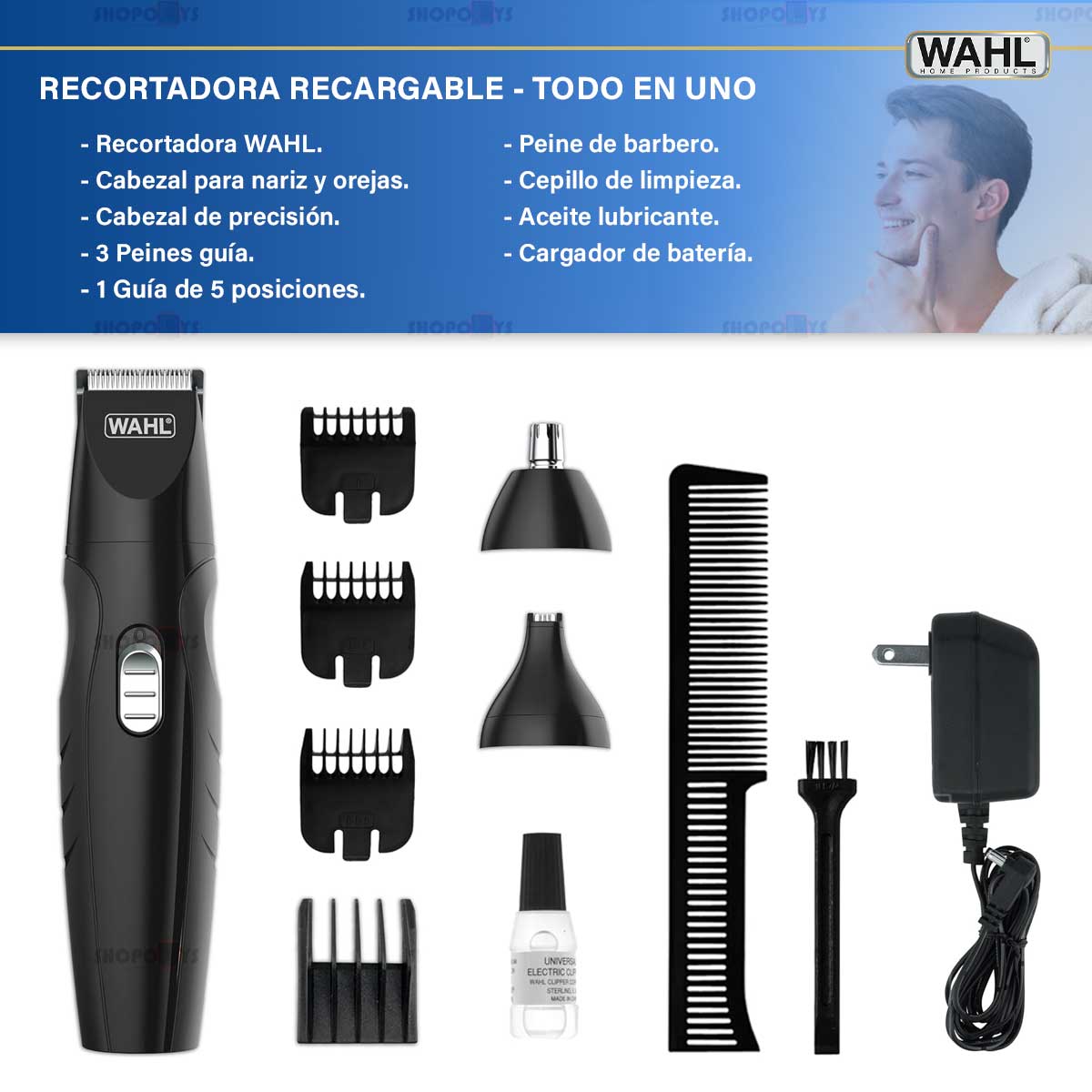 Wahl Maquina Recargable All In One Barba, Nariz Y Oídos