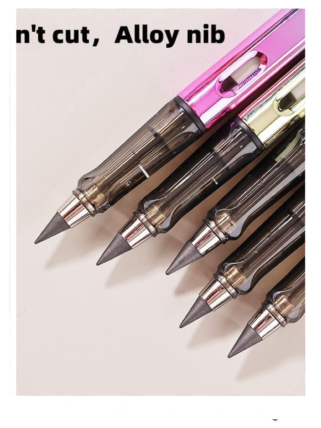 Lápiz infinito con borrador en paquete de 10 piezas 