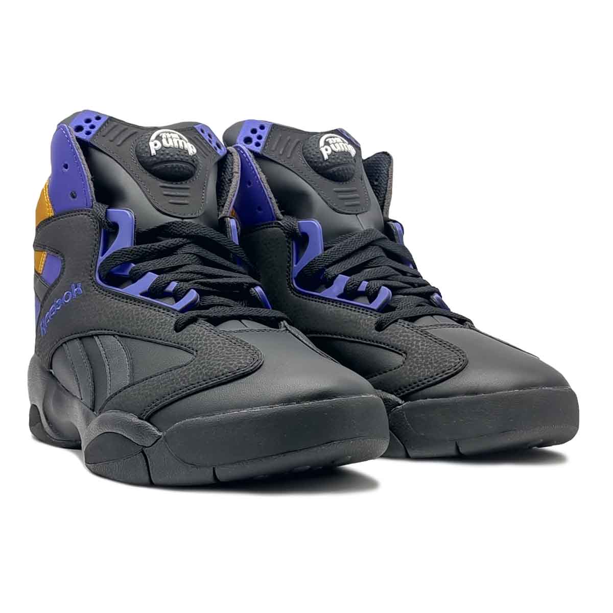 Reebok Shaq Attaq  Negro Morado Dorado Hombre Basquetbol Originales .