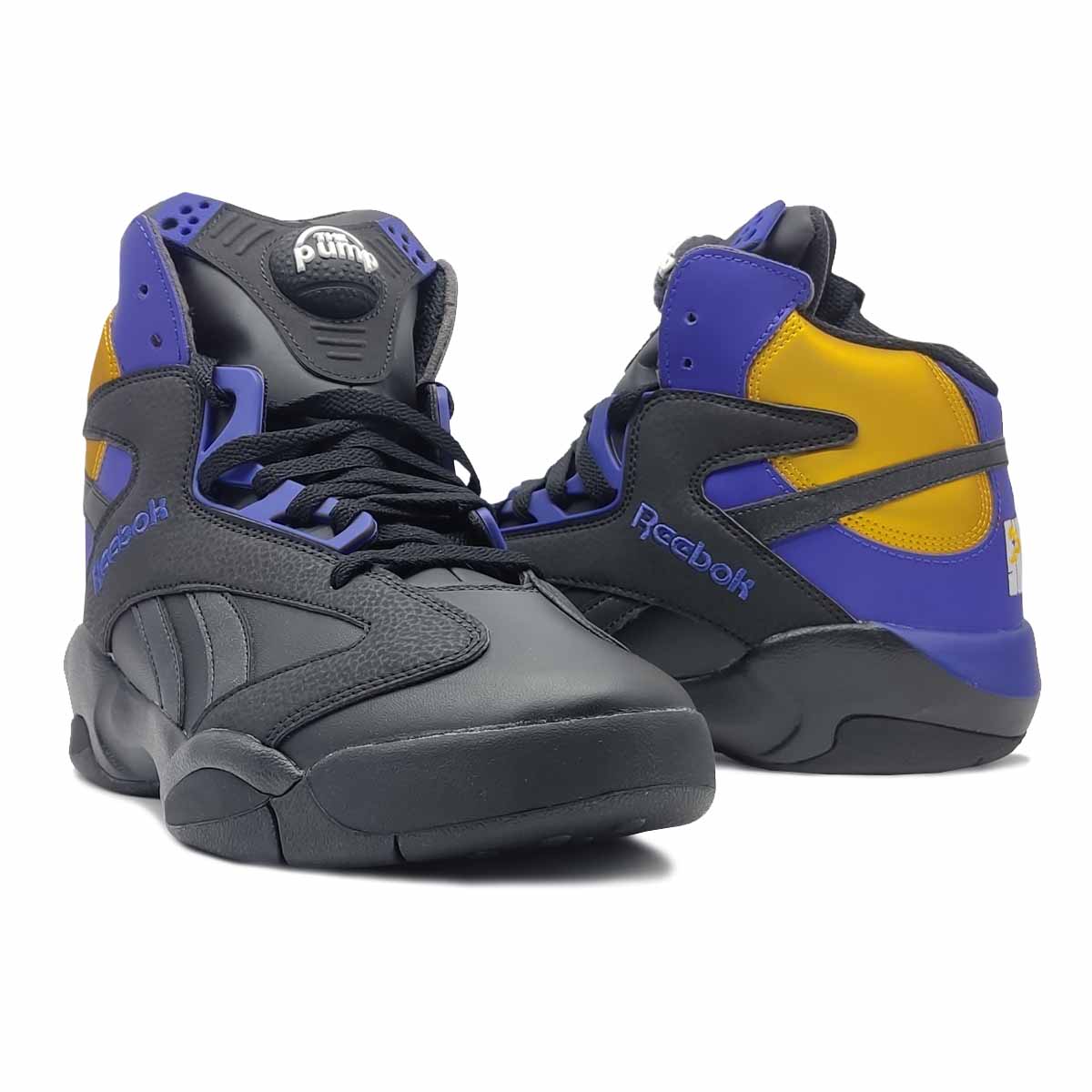 Reebok Shaq Attaq  Negro Morado Dorado Hombre Basquetbol Originales .