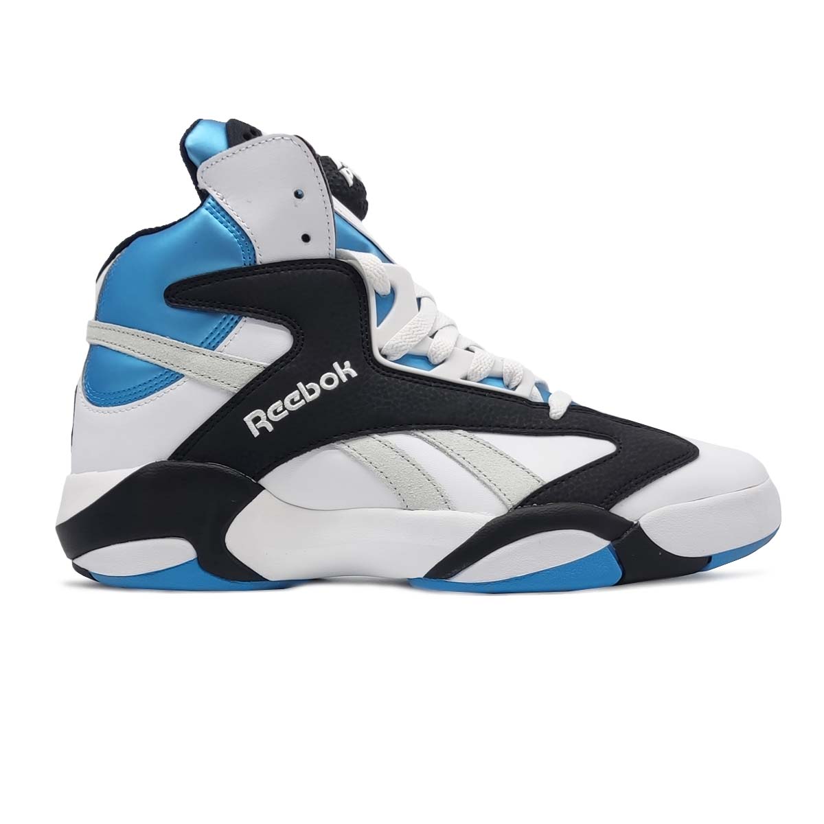 Reebok Shaq Attaq Blanco Negro Azul Metálico Hombre Basquetbol Original