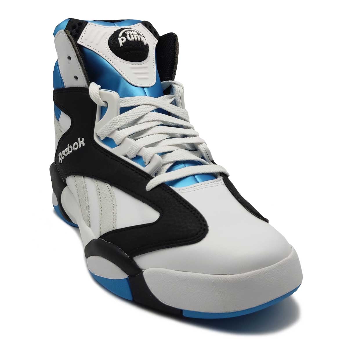 Reebok Shaq Attaq Blanco Negro Azul Metálico Hombre Basquetbol Original