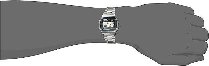 Reloj CASIO A158WA-1R Vintage Collection Digital Retro-Acero.