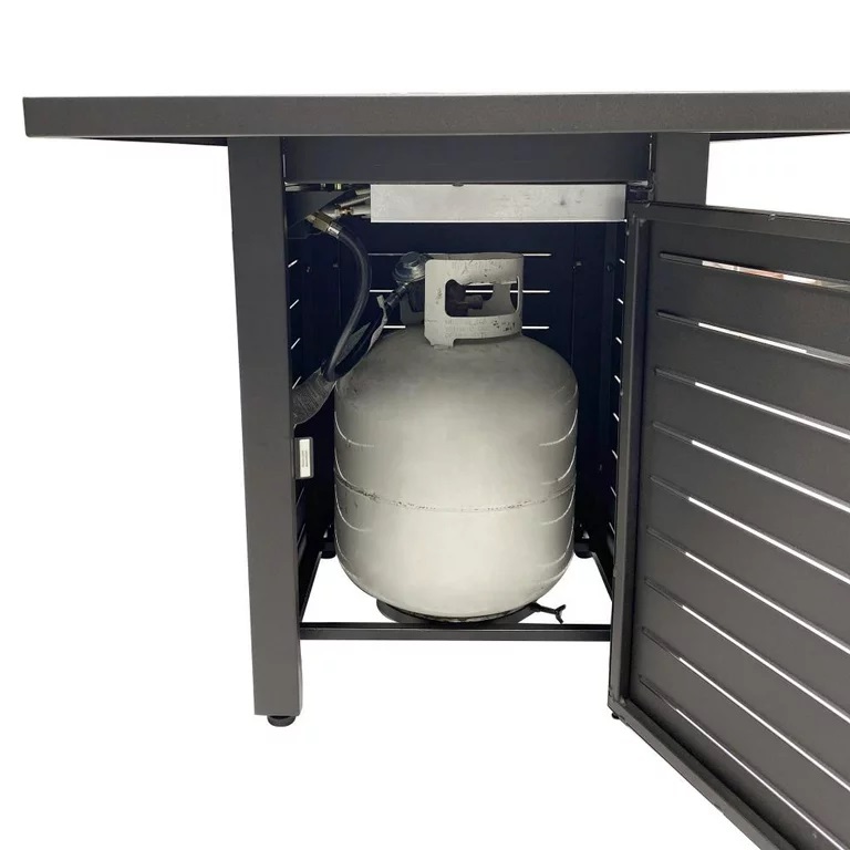 Calentador de gas para exterior tipo mesa fogata de 28 pulgadas